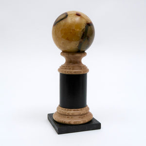 Ebonised, hand turned wood display base.
