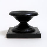 Hand turned and ebonised wood display stand.
