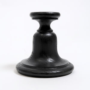 Hand turned and ebonised wood display stand.