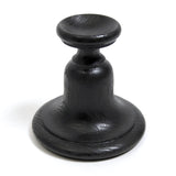 Hand turned and ebonised wood display stand.