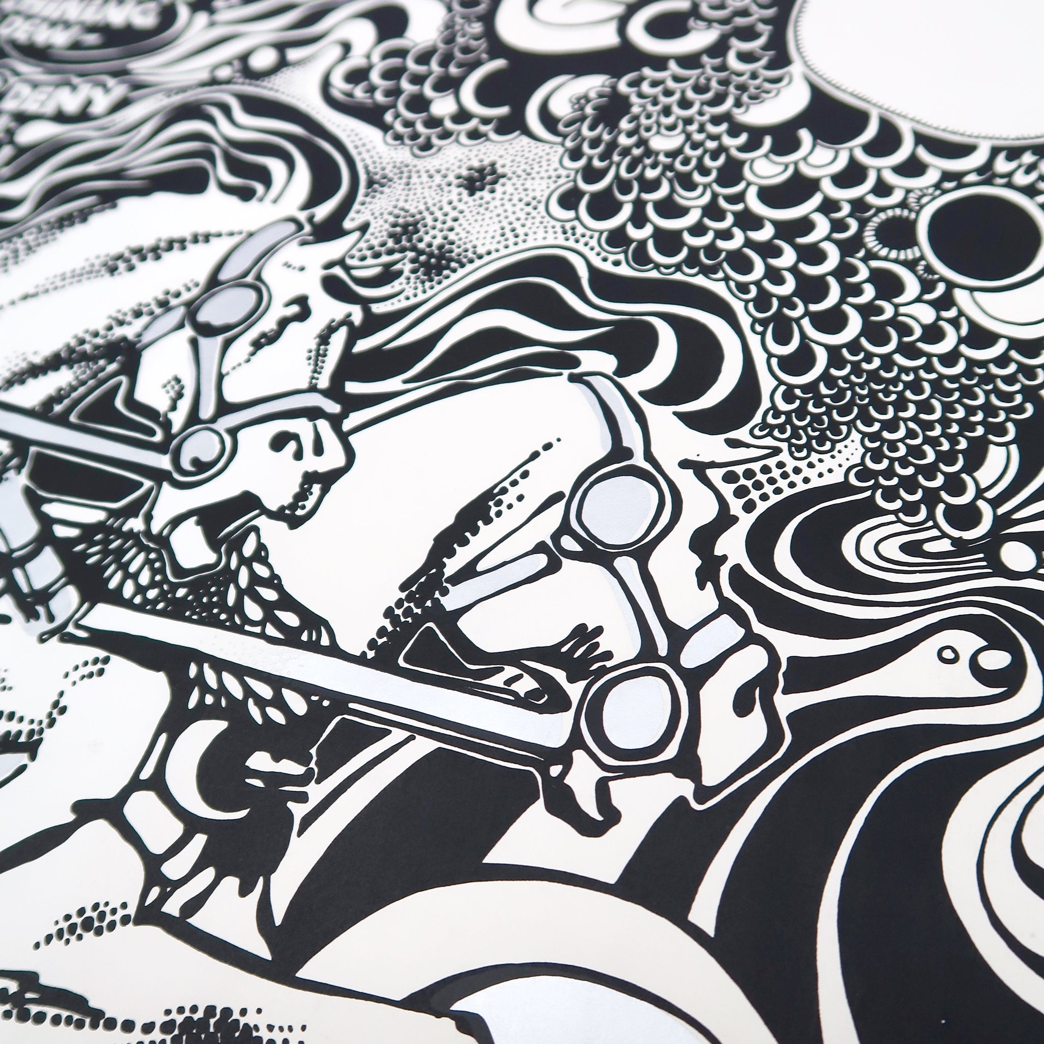 Extremely rare psychedelic poster by Irish artist Jim Fitzpatrick .