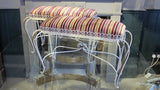 X Pair of italian 1950s upholstered Benches