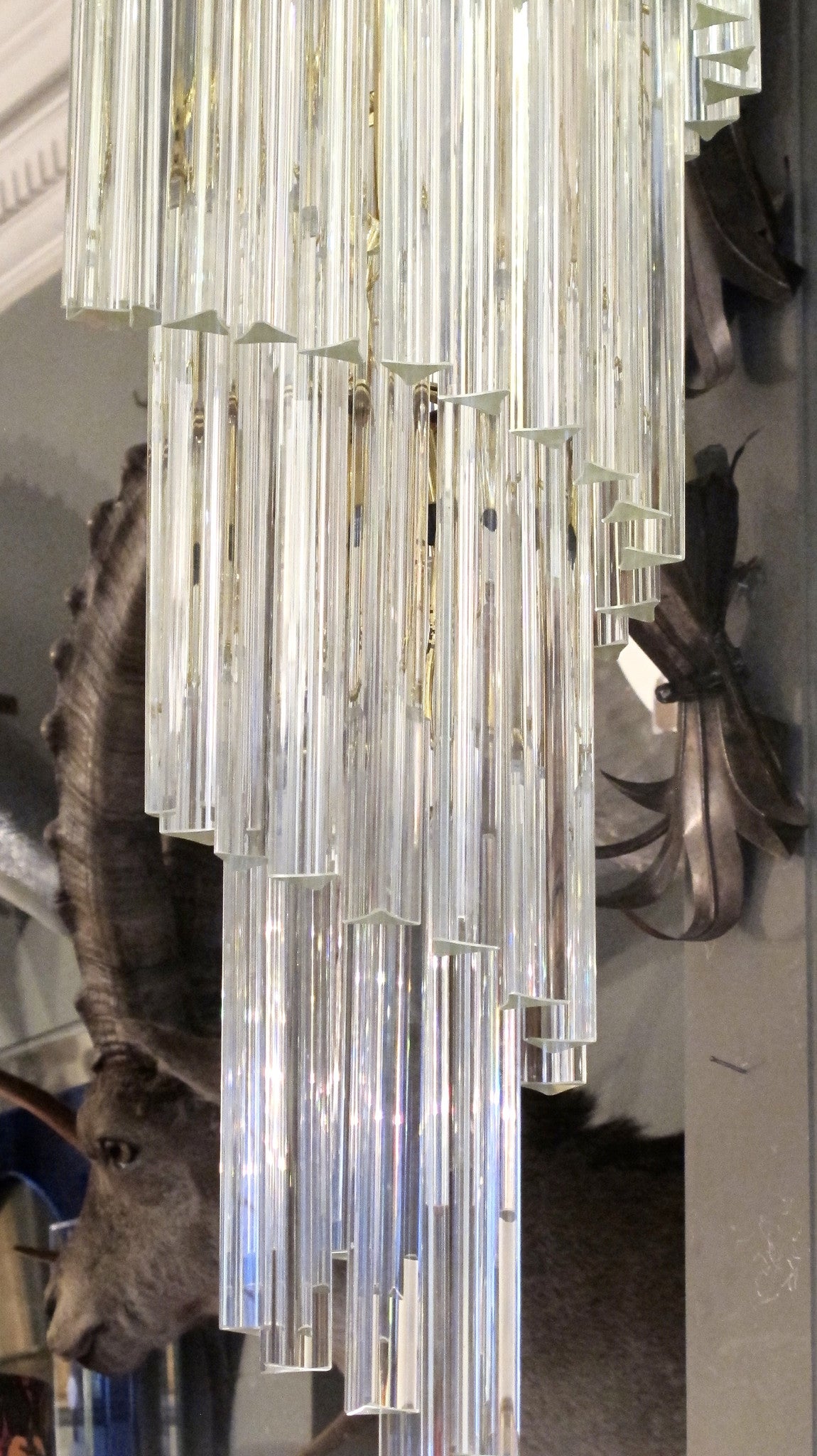 X  Huge spiral Venini crystal Chandelier