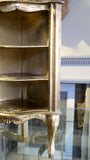 X Pair of gilded florentine Corner cabinet circa 1960