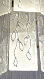 X Large Unusual italian 70s chandelier with a leaf motif.