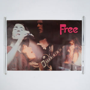 Original 1970's  promo poster of Free,photographed by Richard Polak.