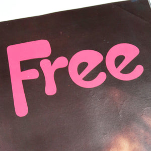 Original 1970's  promo poster of Free,photographed by Richard Polak.