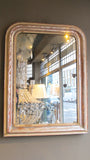 X Large Louis Philippe Silver and Gold Mirror