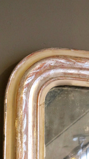 X Large Louis Philippe Silver and Gold Mirror