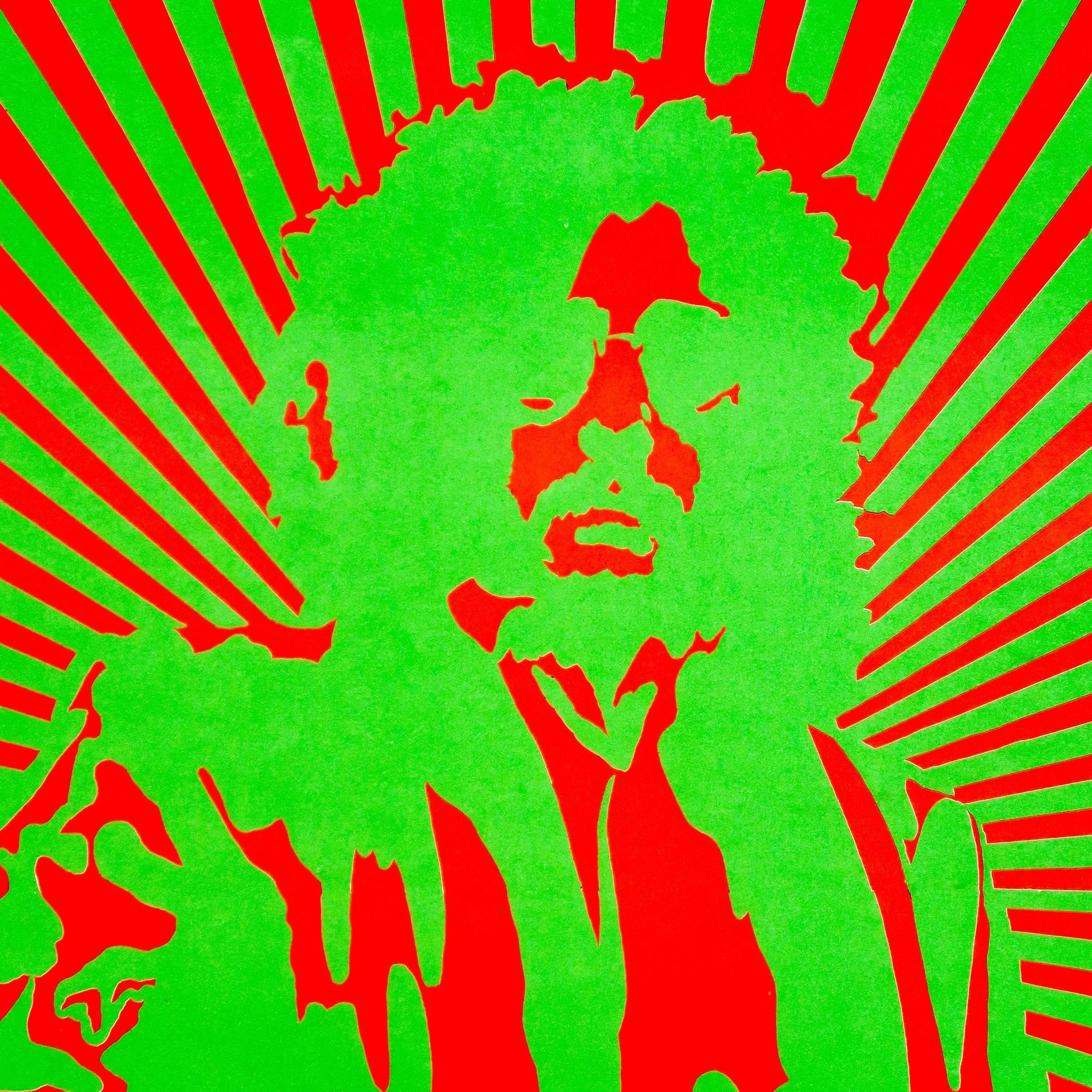 Original 1969  Eric Clapton/Cream Original psychedelic poster by Peter Blumer.