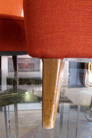 Pair of Red Lounge Chairs