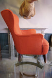 Pair of Red Lounge Chairs