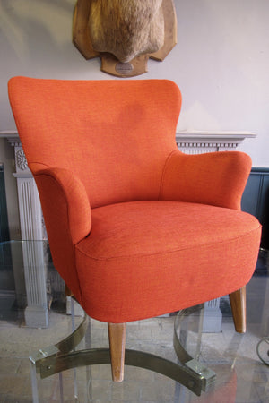 Pair of Red Lounge Chairs