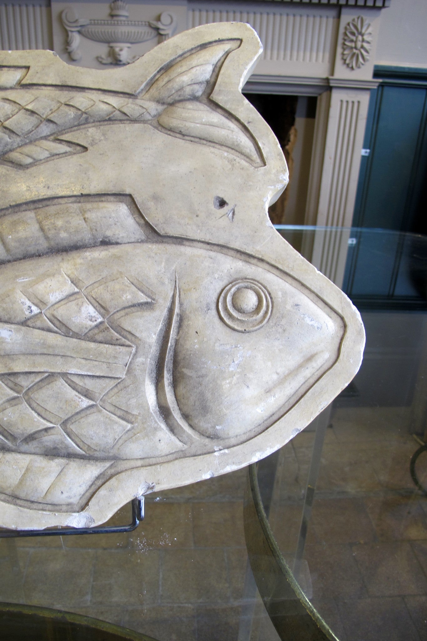 Plaster Mould of fish circa 1930 .