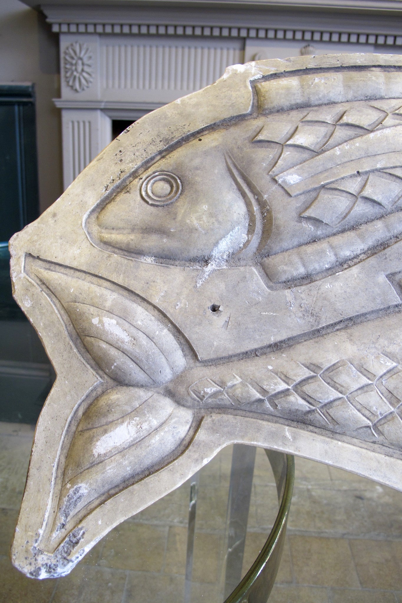 Plaster Mould of fish circa 1930 .