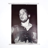 Original black and white 1970's framed poster of Roger Chapman of Family.