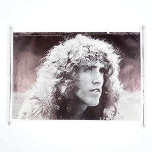 Original black and white 1970's poster of Roger Daltrey