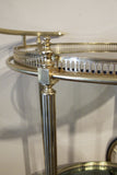 Round Brass cocktail Trolley