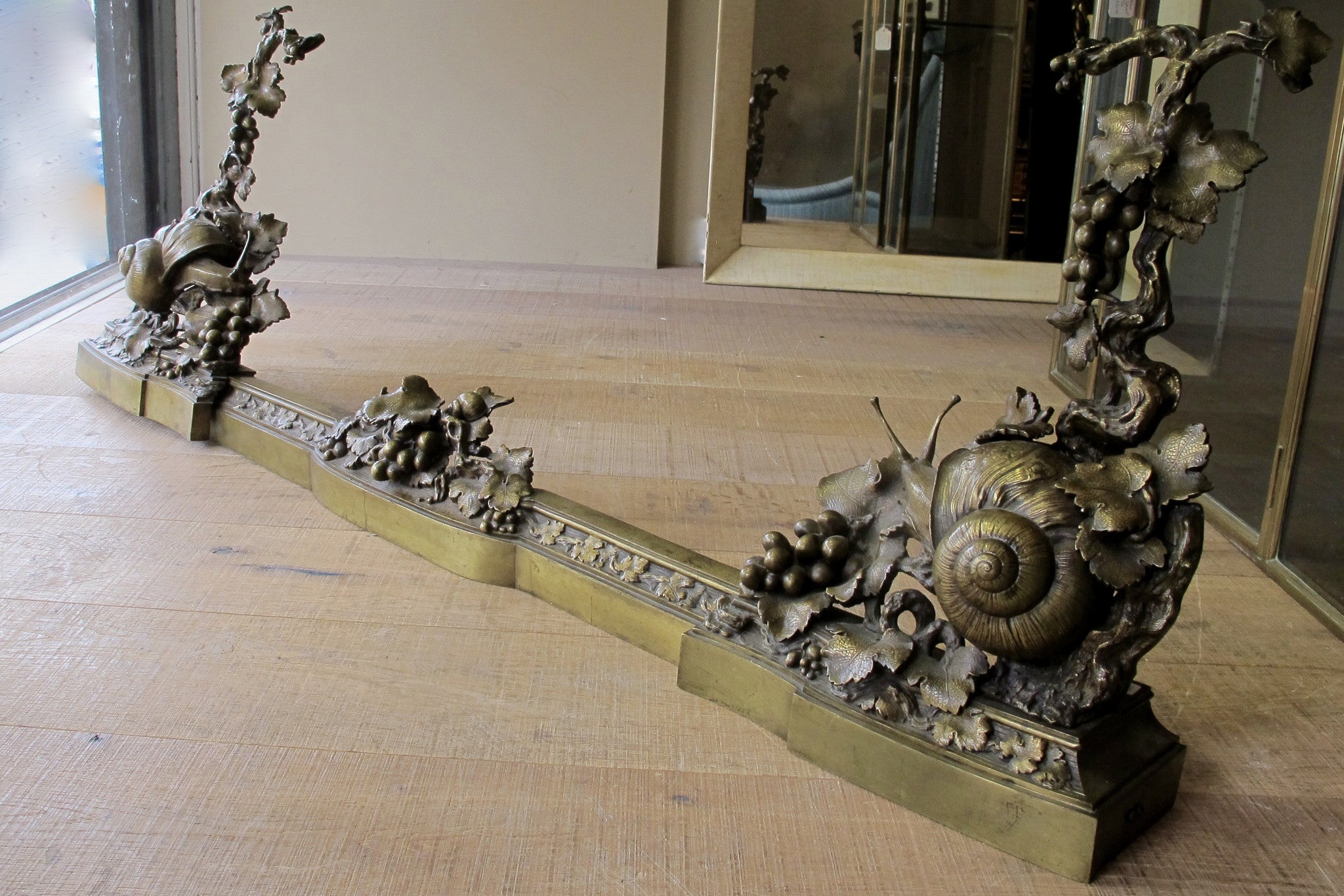 Bronze Chenet set, French 1900s