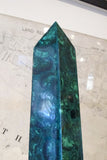 X Pair of Large Malachite Obelisks