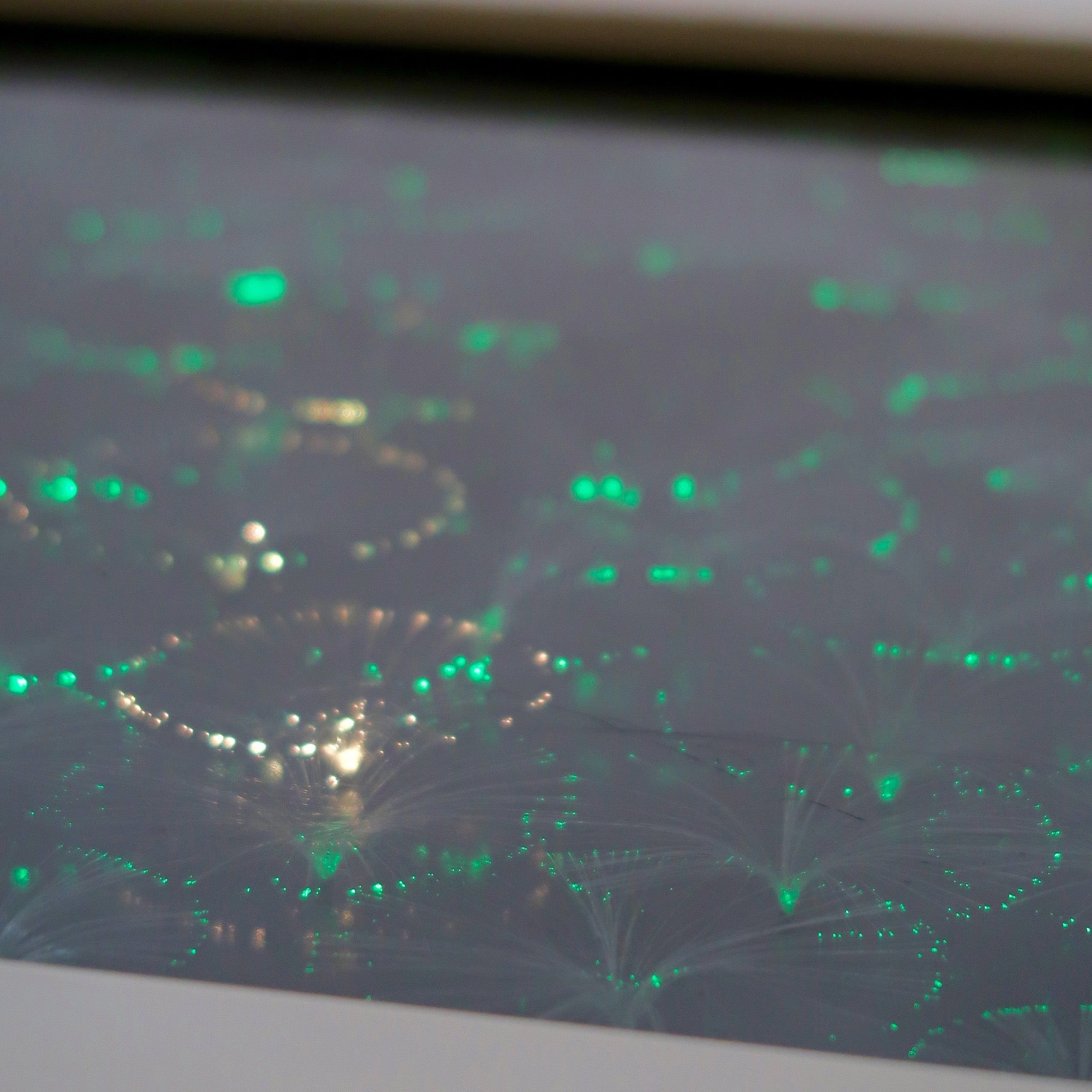 Fantastic 1970's fibre optic table .