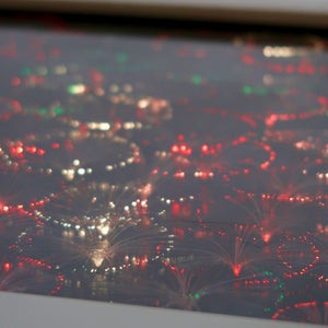 Fantastic 1970's fibre optic table .