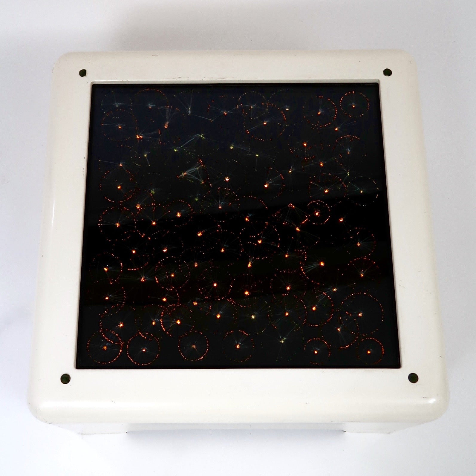 Fantastic 1970's fibre optic table .