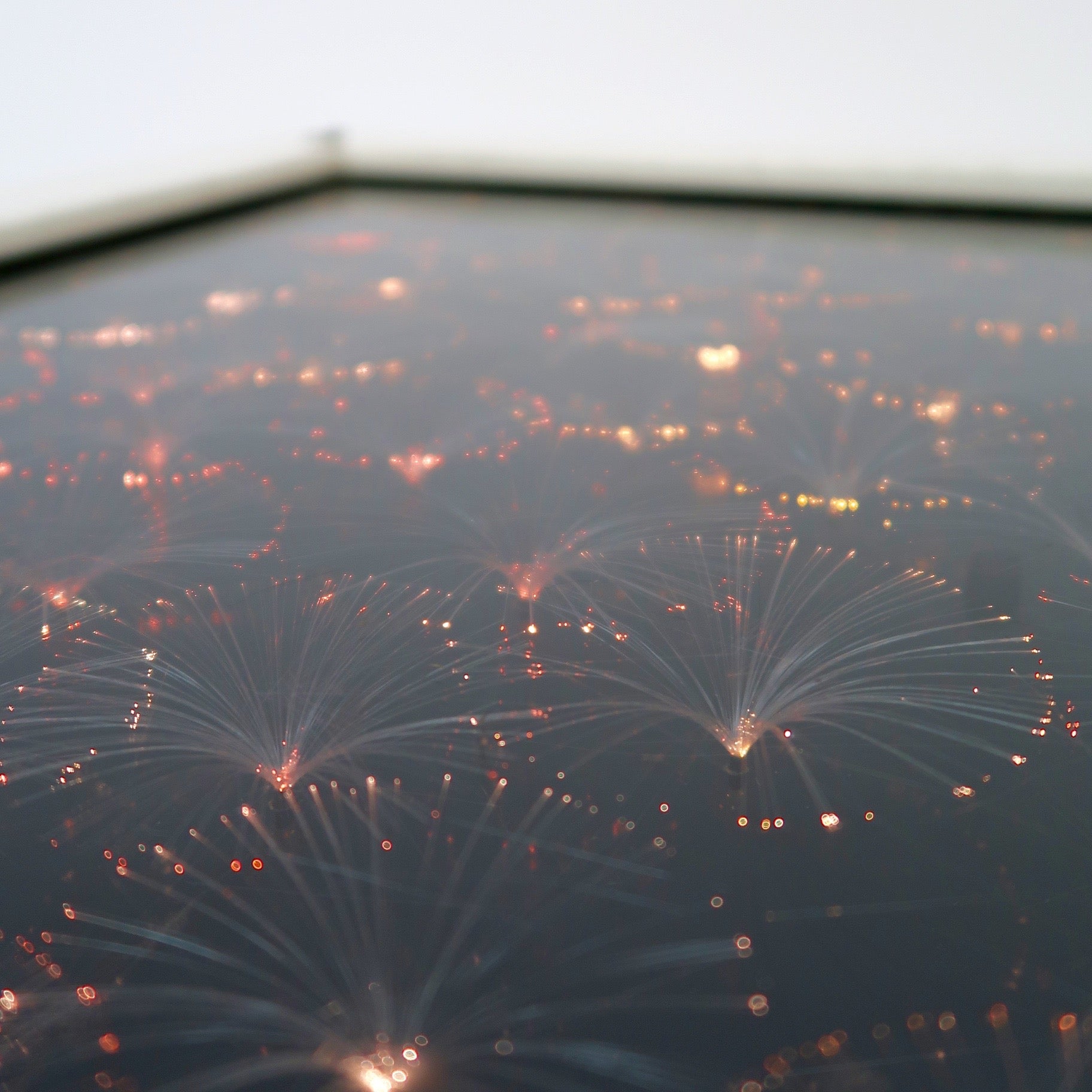 Fantastic 1970's fibre optic table .