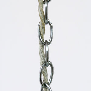 Large vintage italian  pendant light with "chiselled" edges.