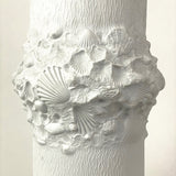 Large circular german bisque ceramic vase circa 1960