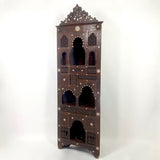 Highly decorative early 20th century corner cabinet.