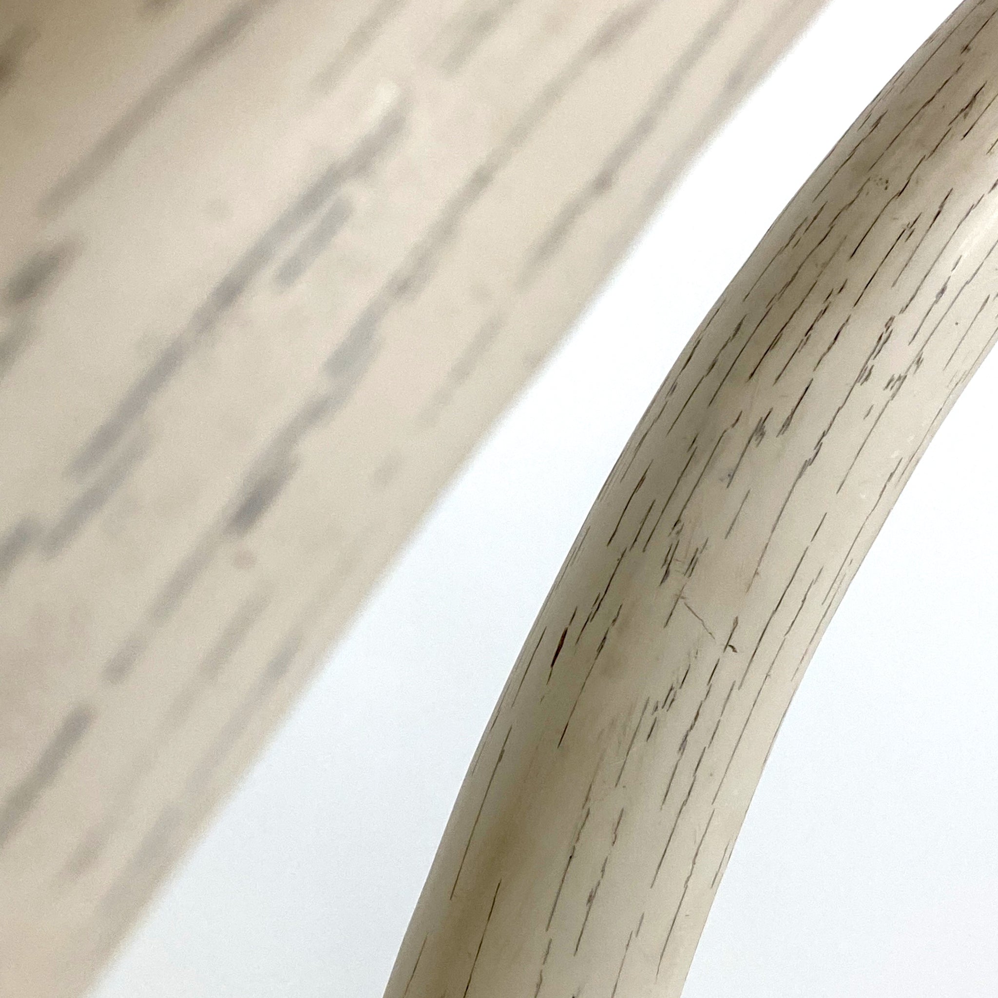 Amazing pair of french 1970's CAST RESIN Tusk sculptures .