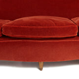 Stunning Italian 1940's Italian sofa in Mohair upholstery.