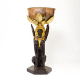 Anthony Redmile composition and silver plate Sphynx Planter.