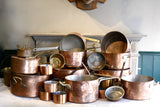 X Collection of Copper Pans
