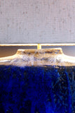 X Blue Ceramic Table Light