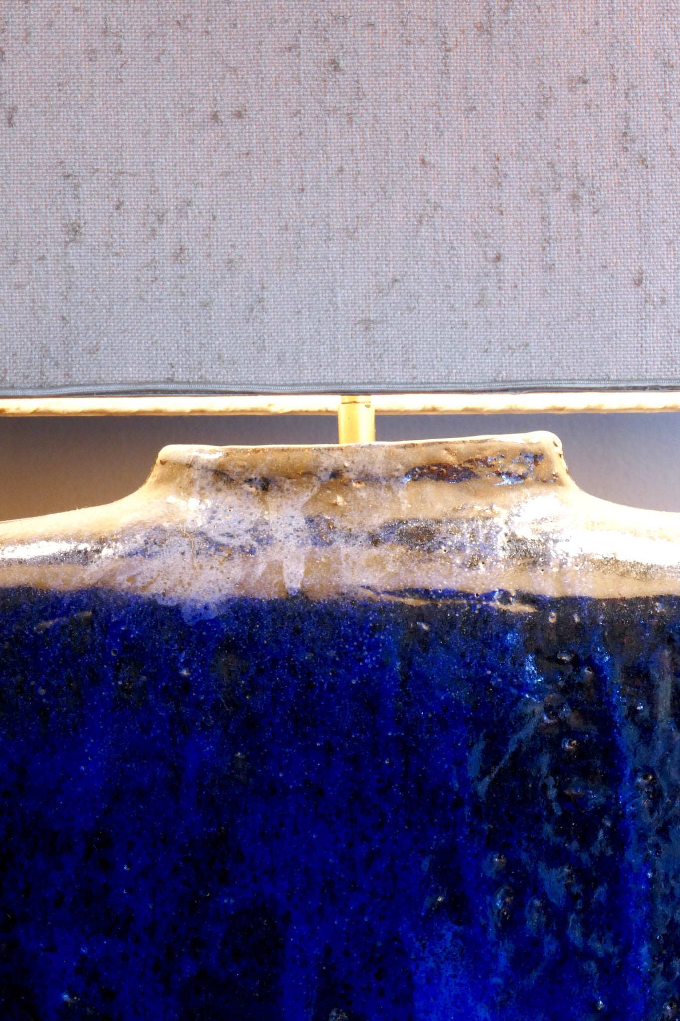 X Blue Ceramic Table Light