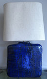 X Blue Ceramic Table Light