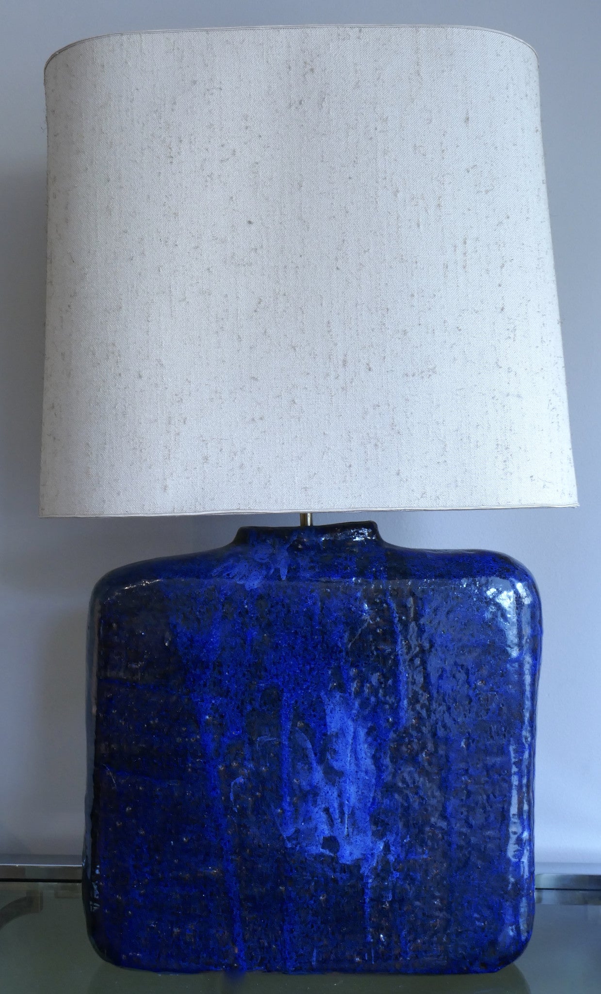 X Blue Ceramic Table Light