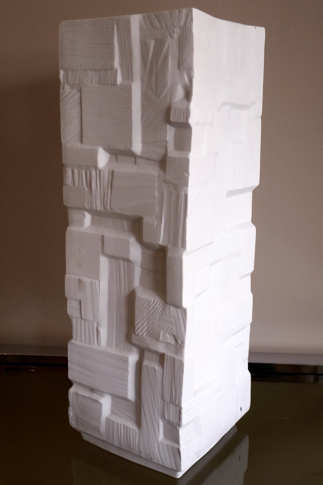 Large 52 cm modernist german  Ceramic Vase circa 1960 by Heinrich