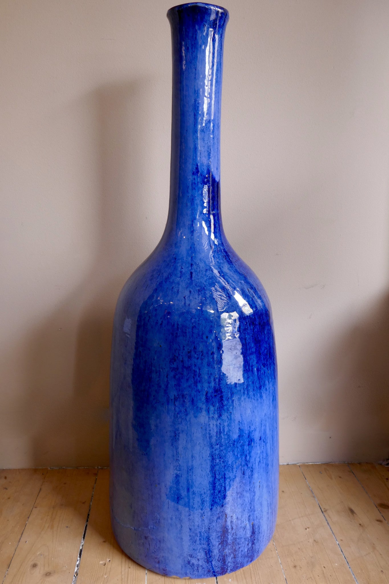 X Blue Ceramic Pot