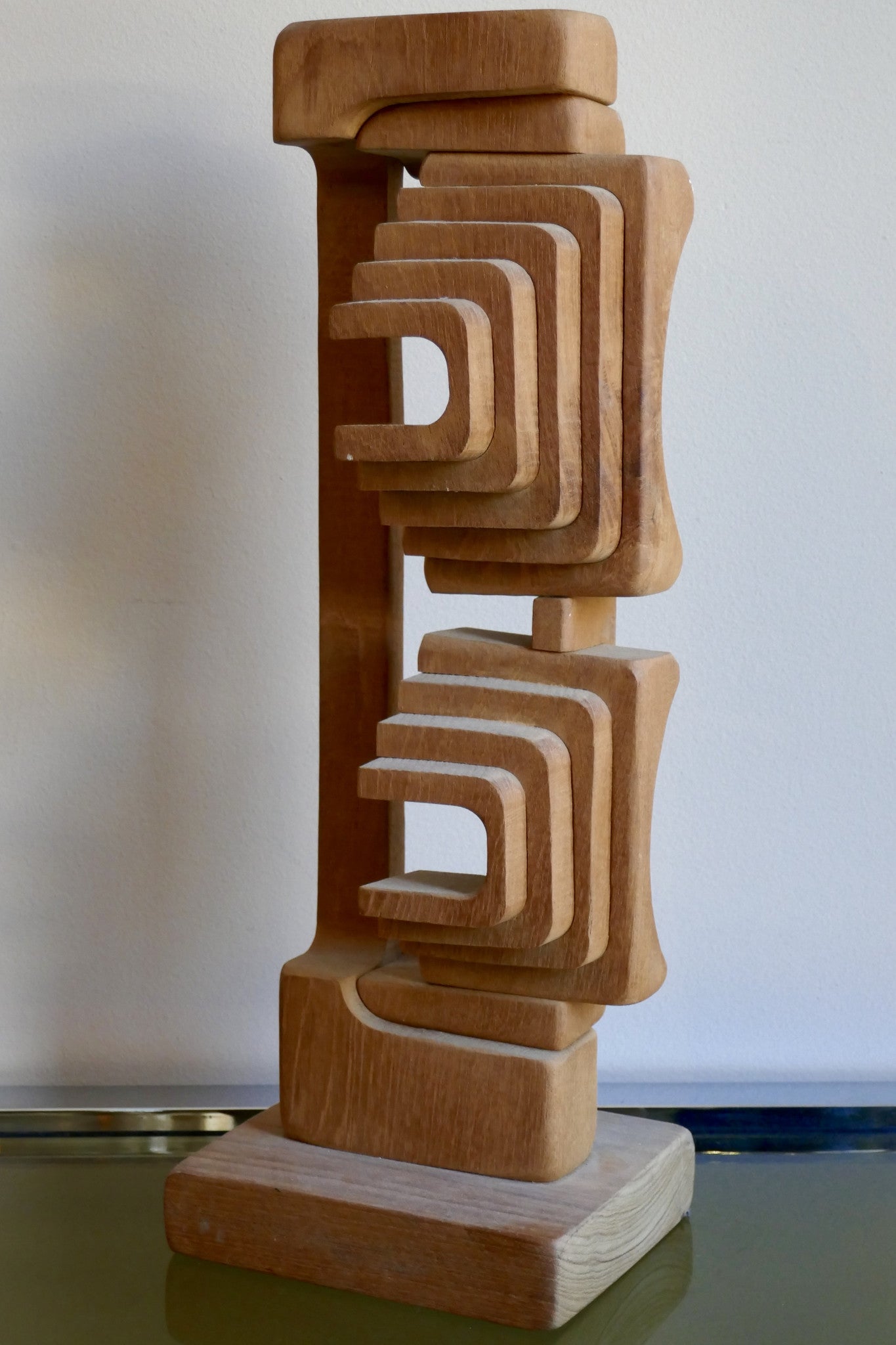 Wooden Abstract Sculpture by Brian Wilshire