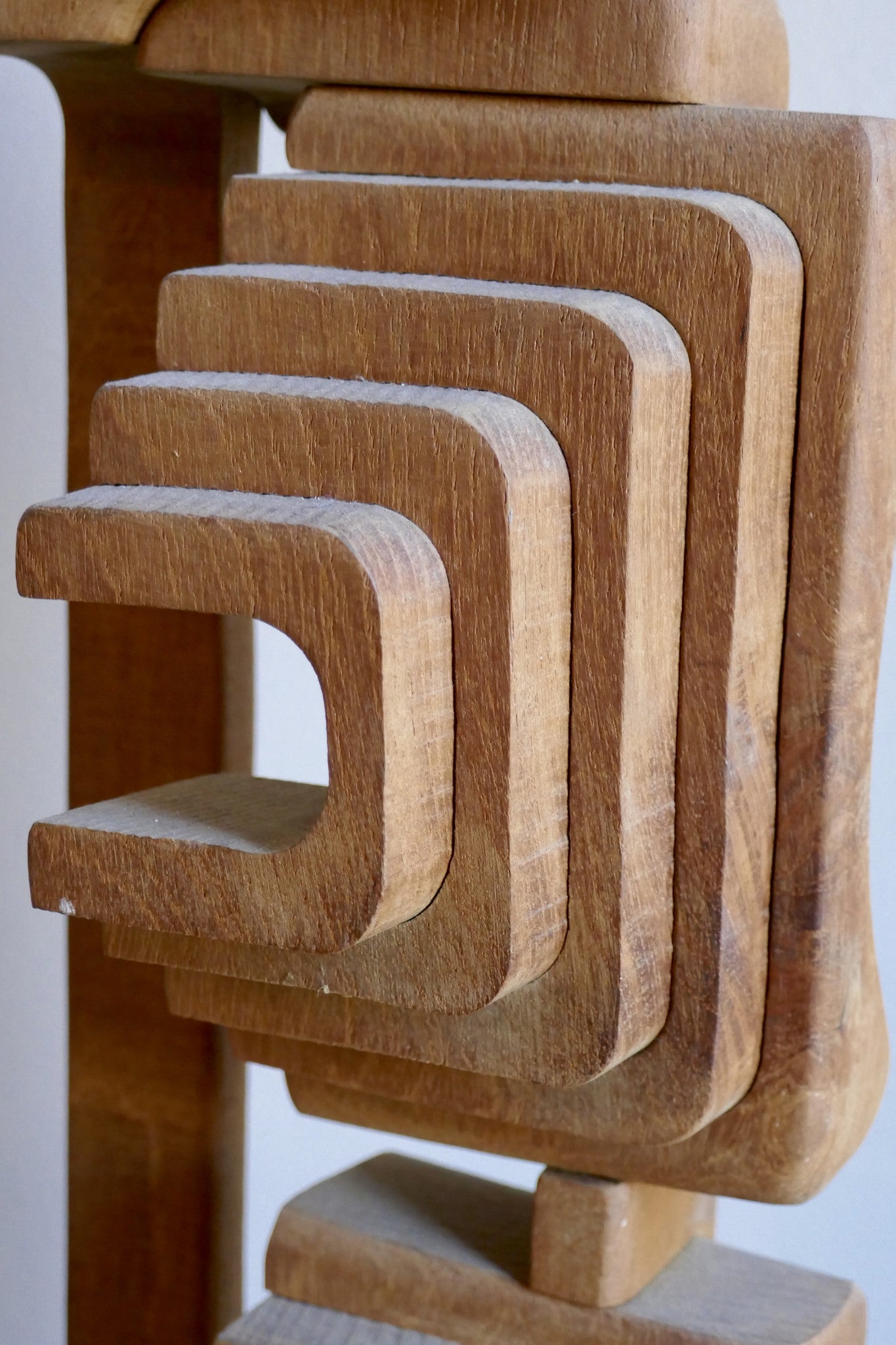 Wooden Abstract Sculpture by Brian Wilshire