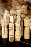 X Gigantic Carved  Wood Chess Set 32 pieces (complete) circa 1960