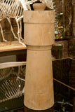 X Gigantic Carved  Wood Chess Set 32 pieces (complete) circa 1960