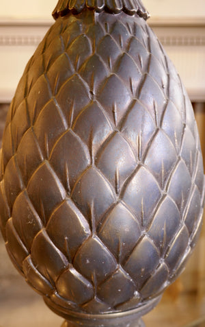 X 1970s Pineapple Base brass side Table .