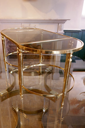 X Brass Table Set