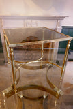 X Brass Table Set