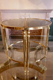 X Brass Table Set