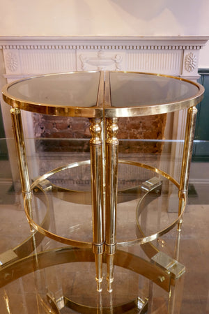 X Brass Table Set